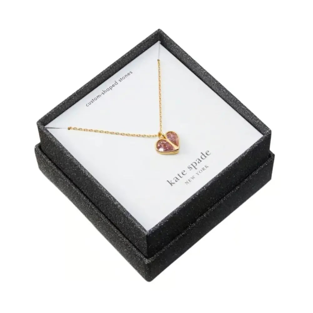 Kate Spade Cubic Zirconia Heart Mini Pendant Necklace